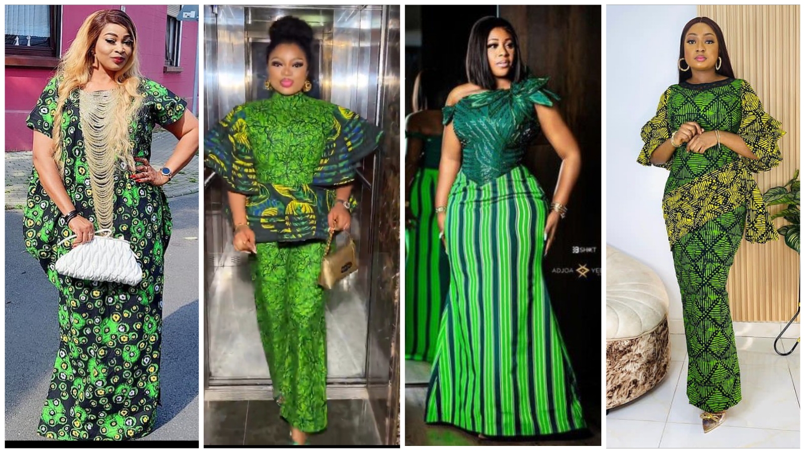 25 Audacious Green Color Ankara Styles You Will Love Stylish Naija