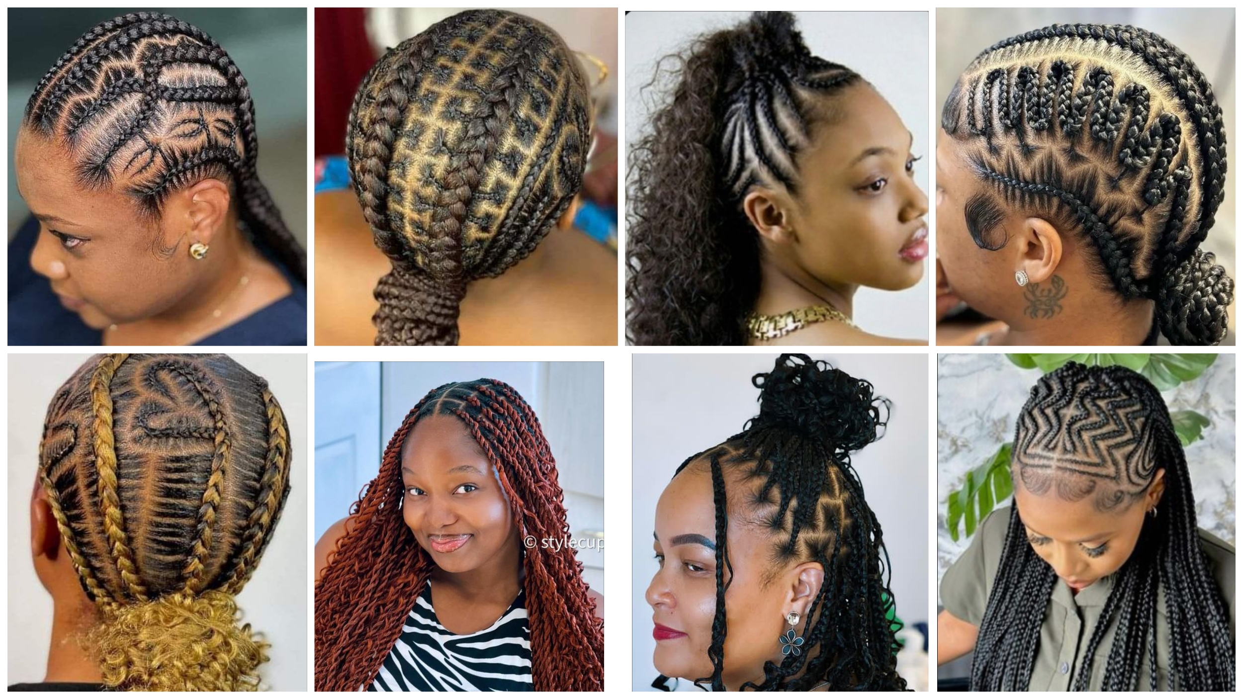 Amazing Ghana braids hairstyles that looks so cool. Stylish Naija