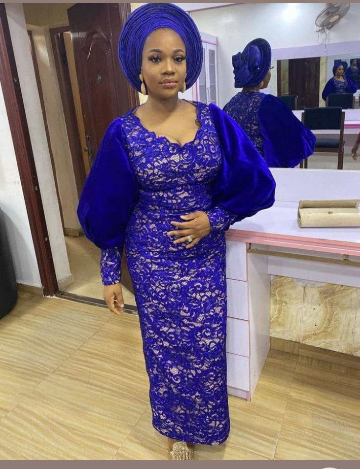 40 Fabulous and Fascinating Royal Blue Coloured Aso-ebi Styles ...