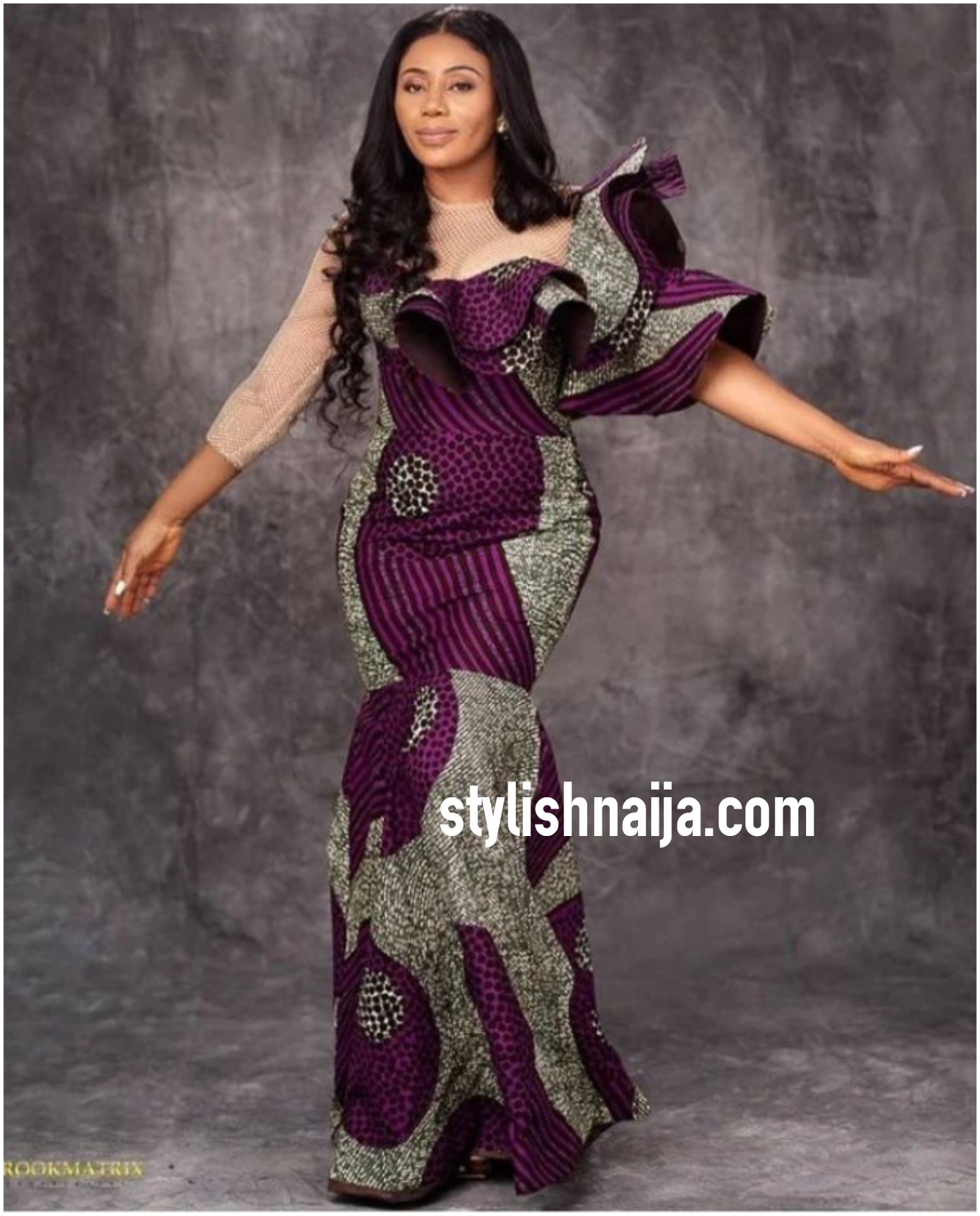 Dazzling Ankara Long Gown Styles For Classy Ladies. - Stylish Naija